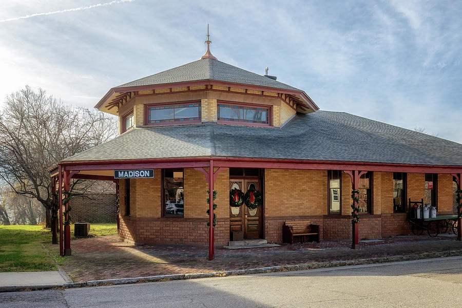 Madison Railroad Station - Madison, IN Photograph by Susan Rissi Tregoning