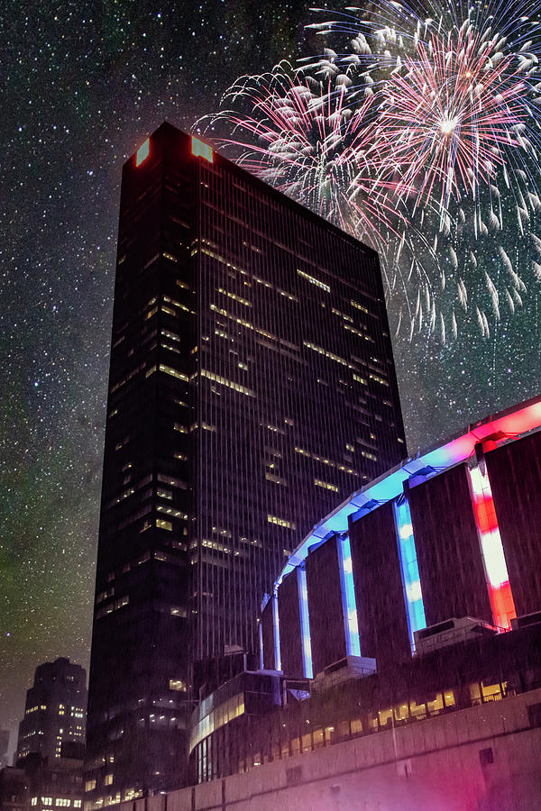 Madison Square Garden Fireworks Photograph