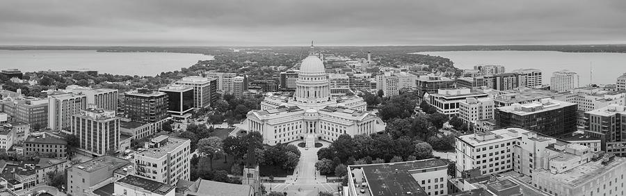 Madison Wisconsin Black and White  Photograph by John McGraw