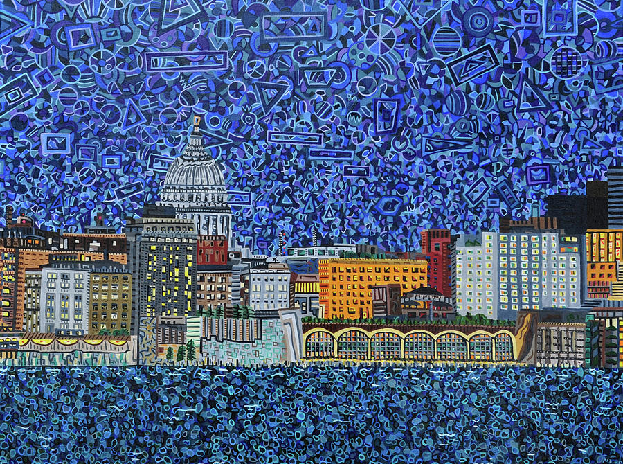 Madison, Wisconsin Painting by Micah Mullen