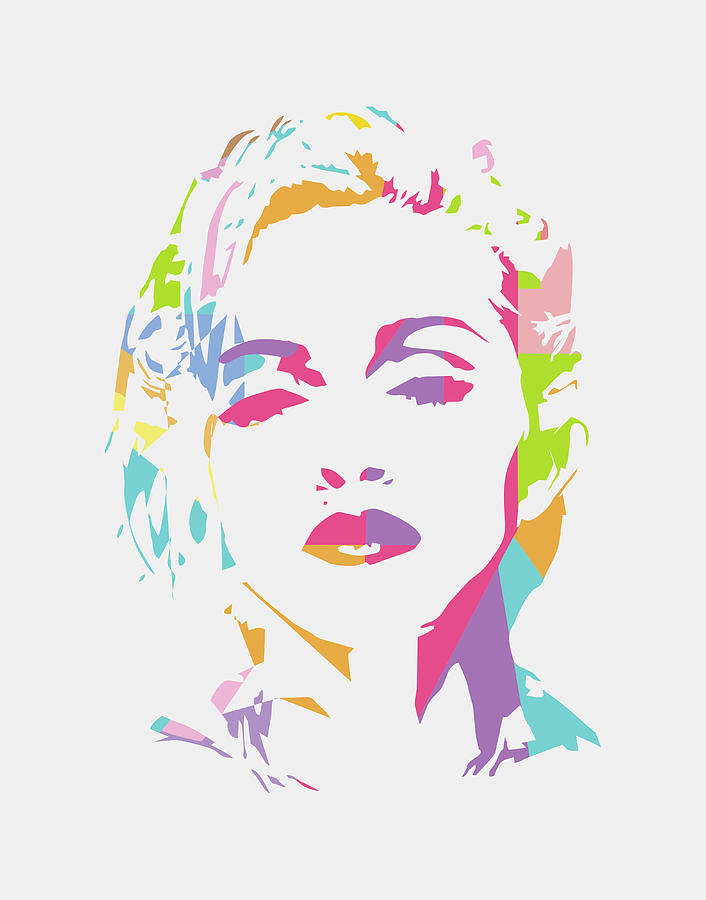 Madonna Digital Art - Madonna 3 POP ART by Ahmad Nusyirwan