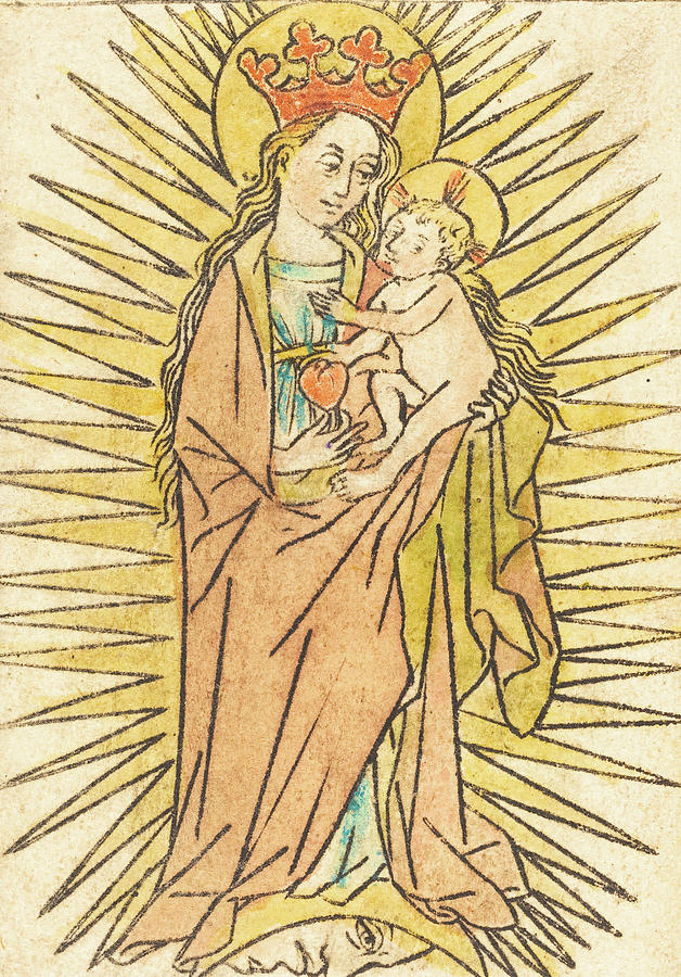 Madonna and Child, 1440 Mixed Media by AM FineArtPrints