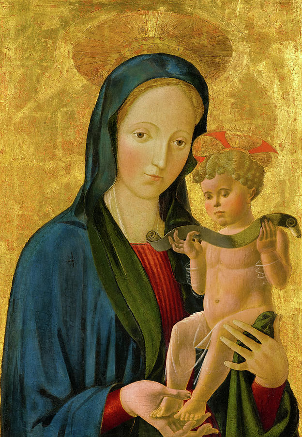 Madonna and Child, 1445 Painting by Paolo Uccello | Pixels