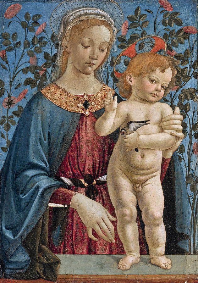 Madonna And Child 3 Painting by Workshop of Andrea del Verrocchio