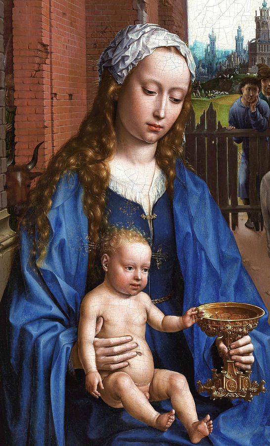 Madonna and Child, Adoration of the Kings Painting by Jan Gossaert ...