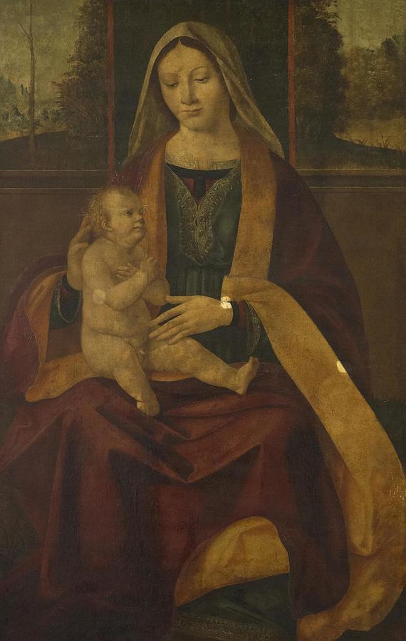 Madonna and Child Painting by Antonio Solario | Pixels