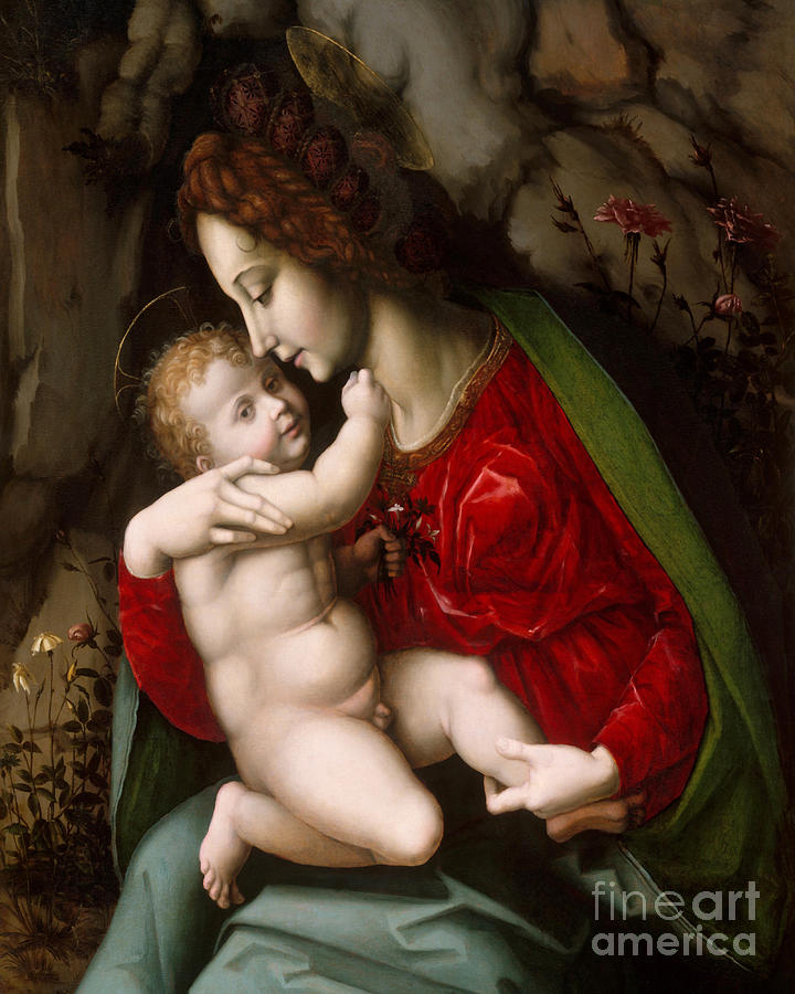 Madonna and Child - CZACH                                                     Painting by Bachiacca