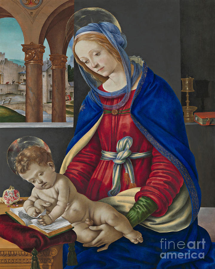 Madonna and Child - CZACI Painting by Filippino Lippi