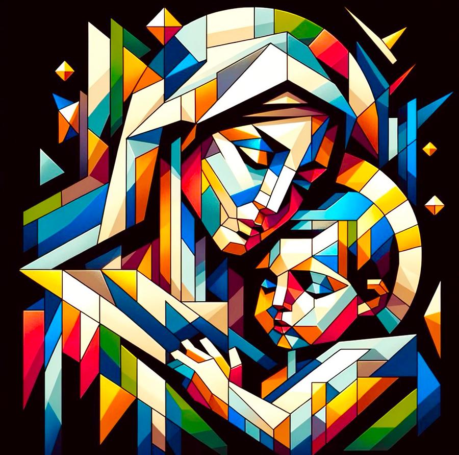 Madonna and Child Painting by Emeka Okoro - Fine Art America