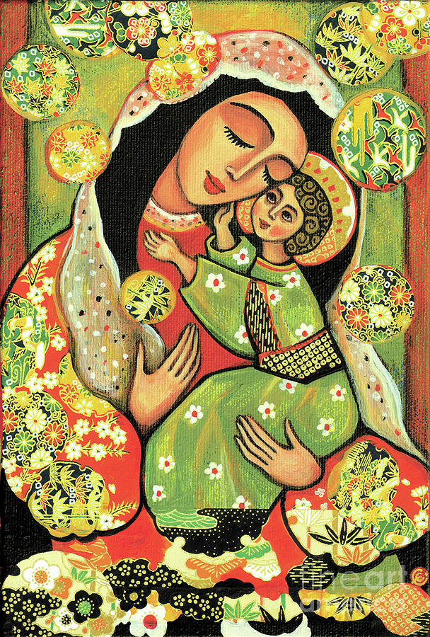 Madonna and Child Painting by Eva Campbell