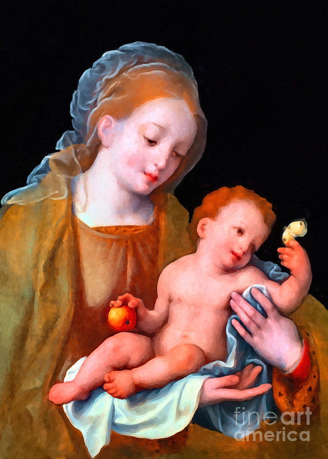 Madonna and Child in 1550 Photograph by Munir Alawi