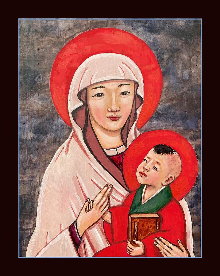 Book Painting - Madonna and Child by Kelly Latimore