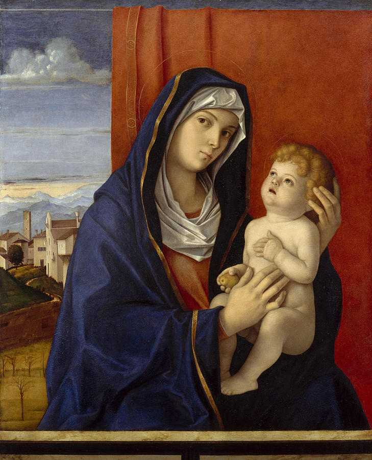 Giovanni Bellini Painting - Madonna and Child, late 1480s by Giovanni Bellini