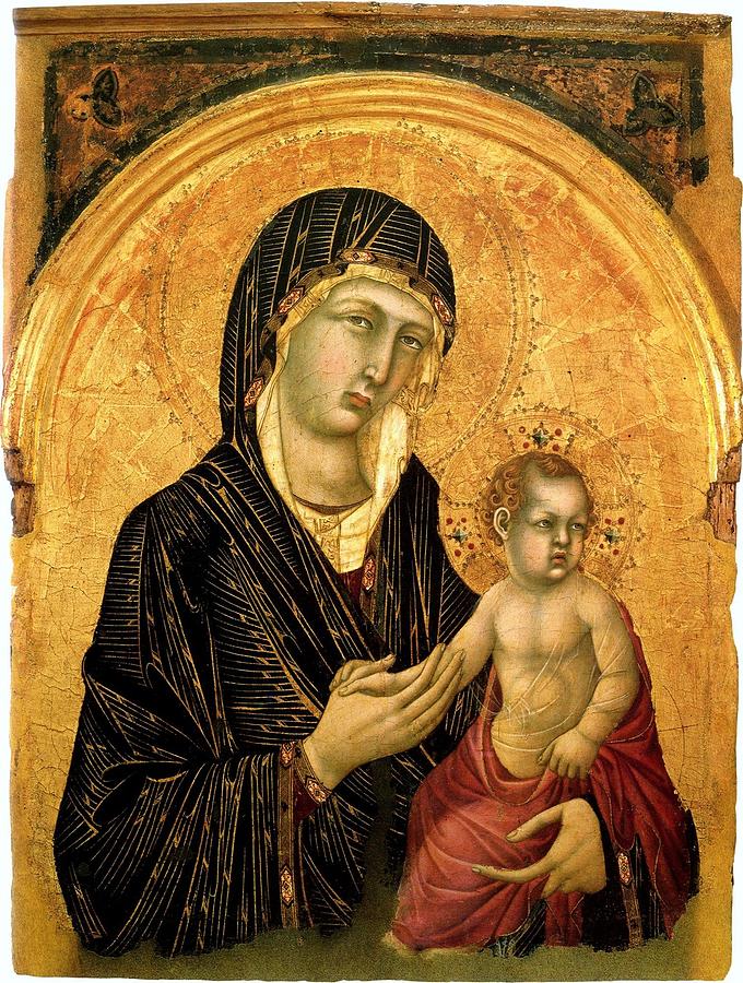 Madonna and Child n 583 Painting by Simone Martini - Fine Art America