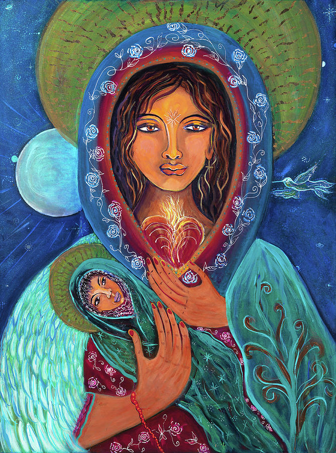 Madonna and Child Painting by Olivia Marie Oso - Fine Art America