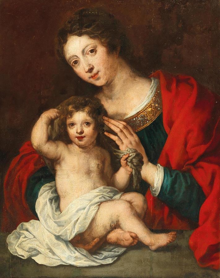 Madonna and Child th Century Drawing by Flemish School - Fine Art America