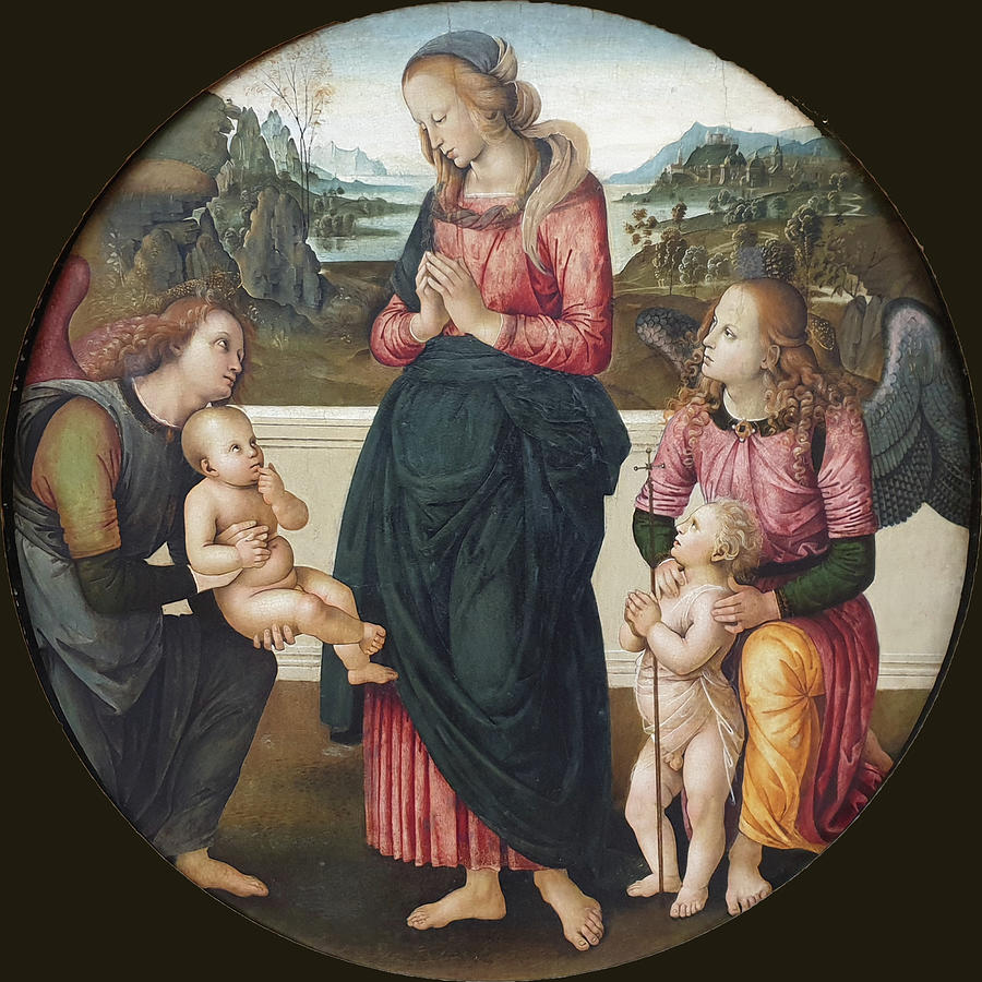 Madonna And Child With St. John The Baptist And Two Angels, Kat.Nr. 138 ...