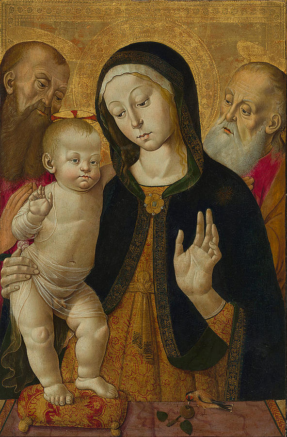 Madonna and Child with Two Hermit Saints Photograph by Paul Fearn