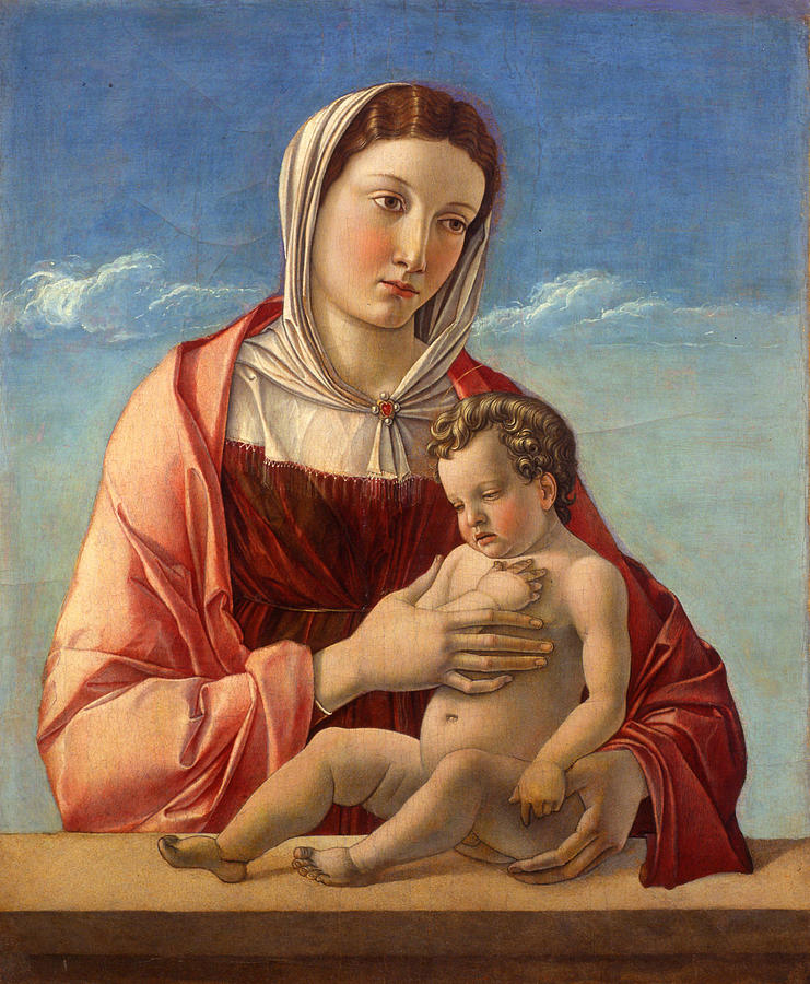 Madonna col Bambino Madonna Frizzoni Painting by Giovanni Bellini ...