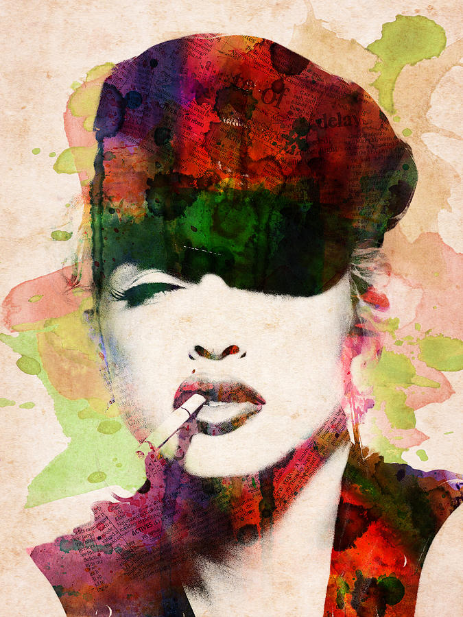 Madonna Colorful Portrait Digital Art By Mihaela Pater Fine Art America 0326