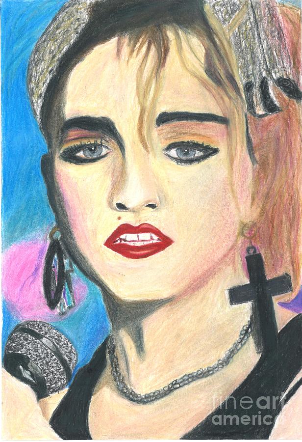 Crazy For You Madonna Drawing By Dana E M