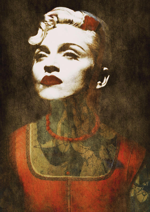 Madonna Digital Art - Madonna - Dont Cry For Me Argentina by Paul Lovering