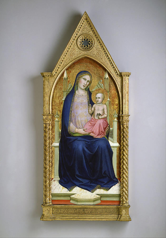 Madonna Enthroned from a ten part altarpiece Photograph by Paul Fearn
