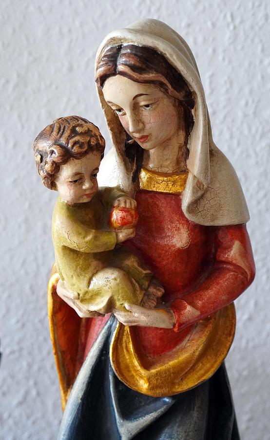 Madonna Maria Jesus Figure Christianity 1183 Mixed Media by Poster ...