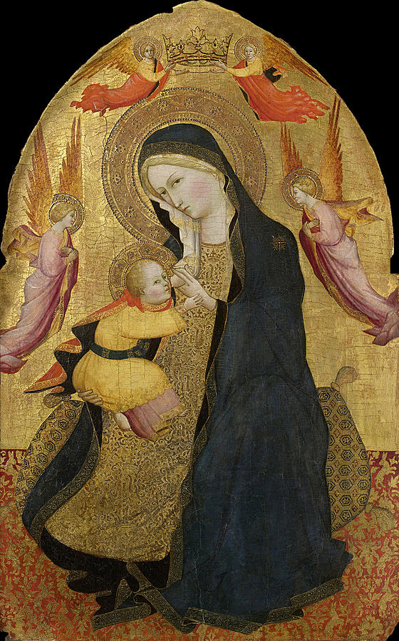 Madonna of Humility Painting by Taddeo Gaddi