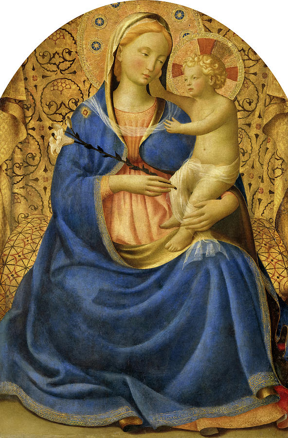 Fra Angelico Painting - Madonna of Humility with Christ Child by Fra Angelico