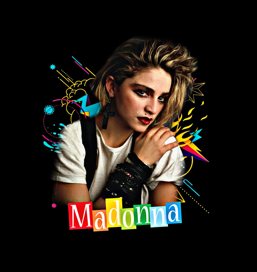 Madonna Retro Digital Art by Illuzion Design - Pixels