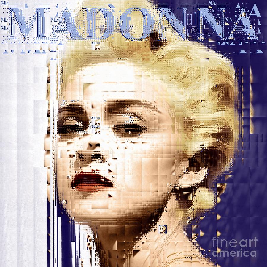 Madonna - True Blue Digital Art by John Romig - Fine Art America