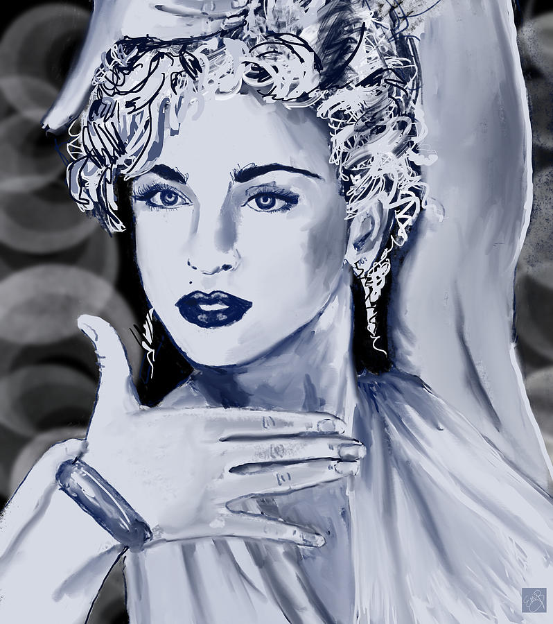Madonna - Vogue 2 Mixed Media by Eileen Backman