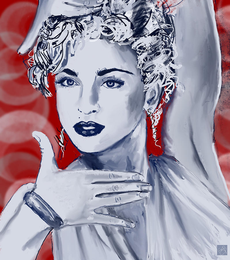 Madonna - Vogue 3 Mixed Media by Eileen Backman