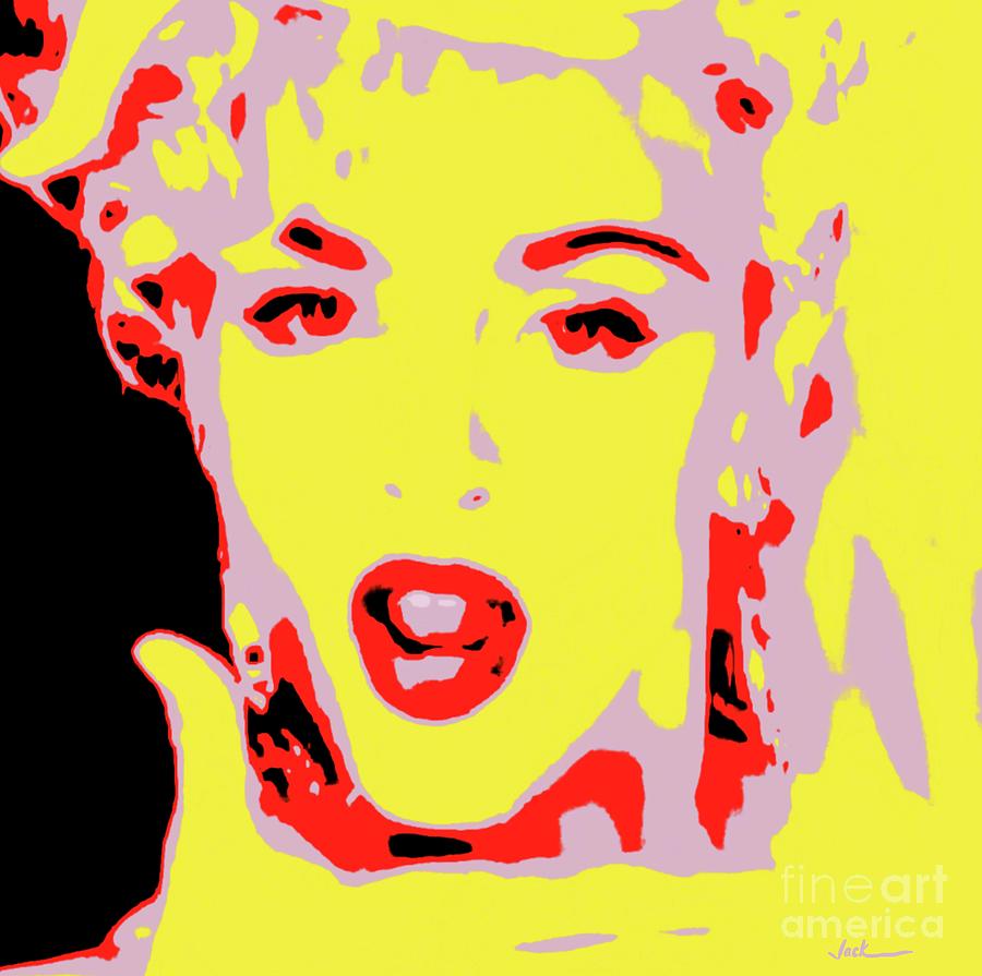 Madonna Painting - Madonna Vogue by Jack Bunds Madonna Painting - Madonna Vogue by Jack Bunds