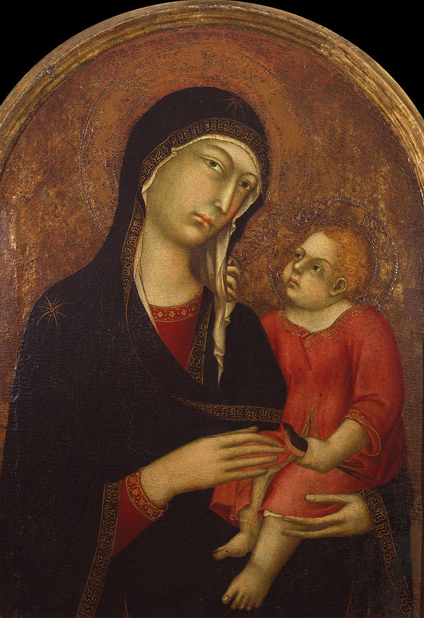 Madonna with Chid Painting by Simone Martini - Fine Art America