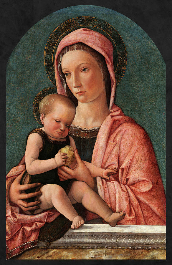 Madonna With Child, 1460-1465 Painting By Giovanni Bellini - Fine Art ...