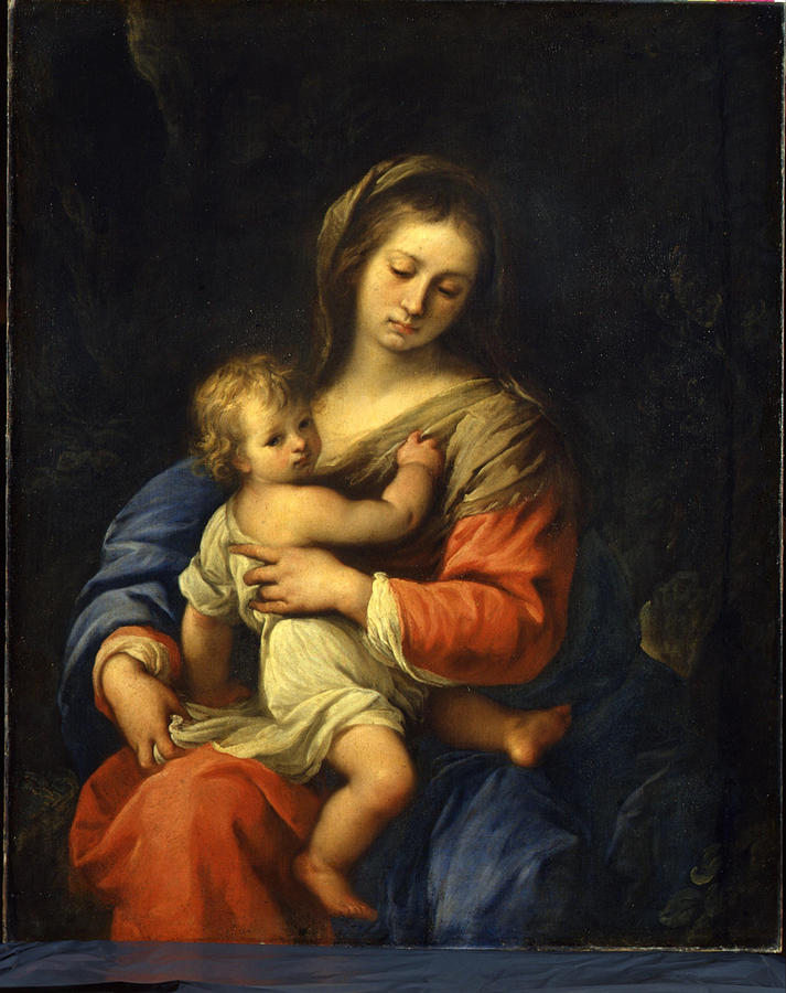 Madonna with Child Painting by Carlo Francesco Nuvolone | Fine Art America