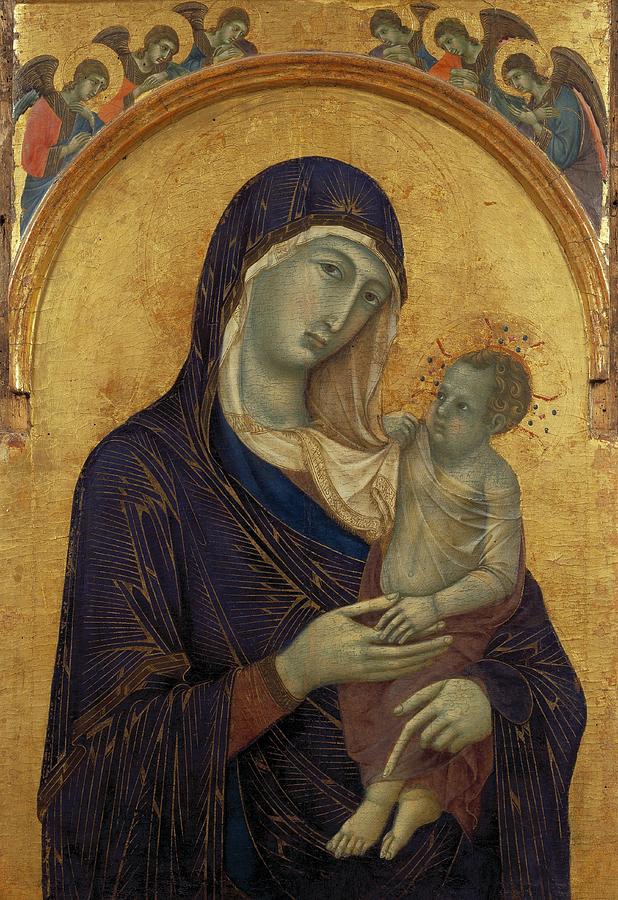 Madonna with Child Painting by Duccio di Buoninsegna - Fine Art America