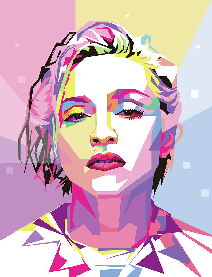 Madonna Photograph - Madonna Wpap Pop Art by Ahmad Nusyirwan