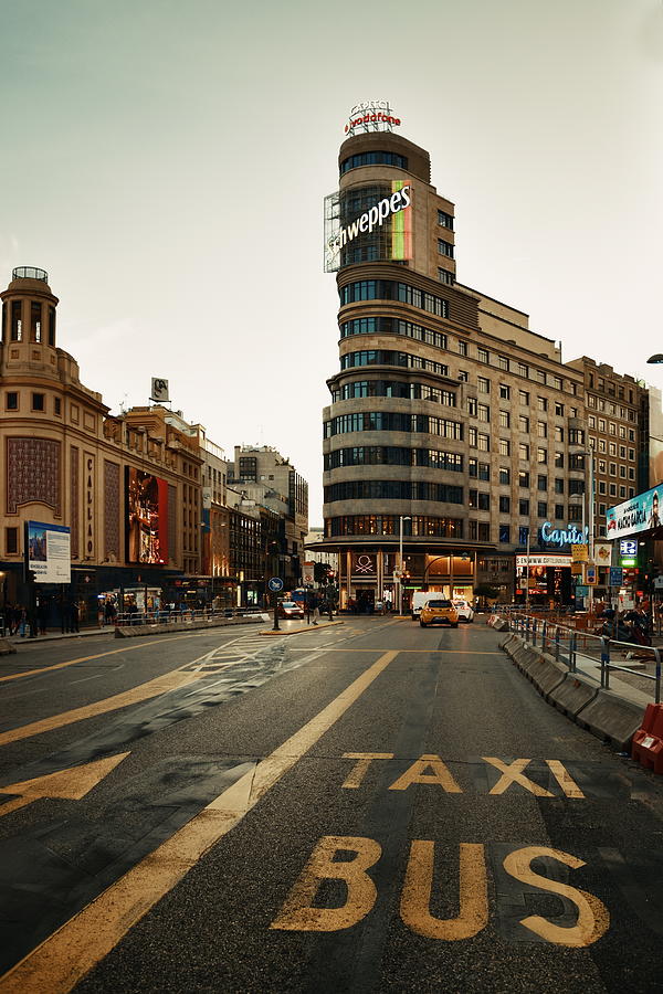 Madrid Gran Via street View Photograph by Songquan Deng