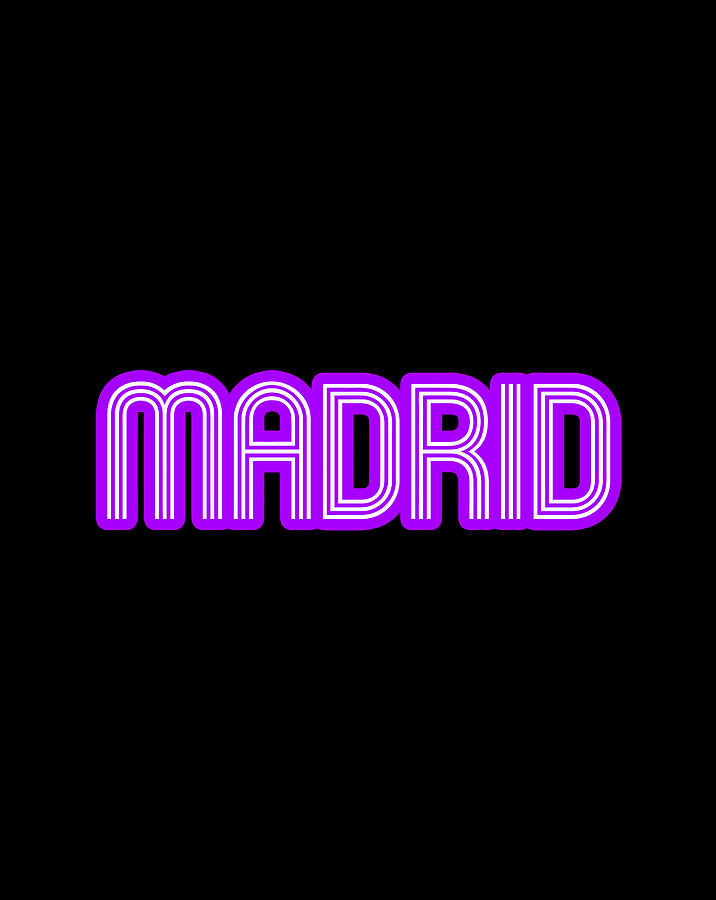 Madrid Soccer Purple Real Fan Spain Espana Flag Jersey Style Digital ...