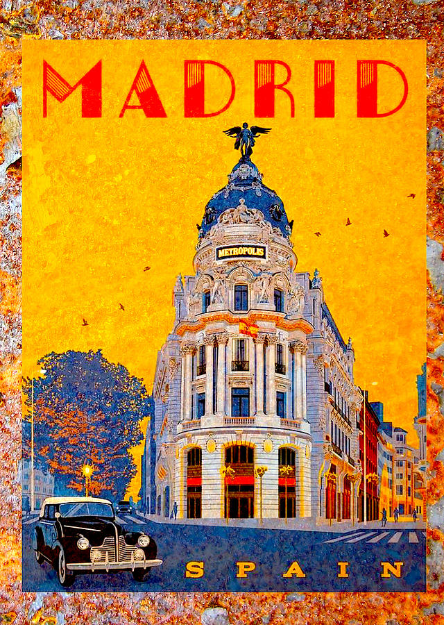 Madrid Spain Digital Art by Steven Parker