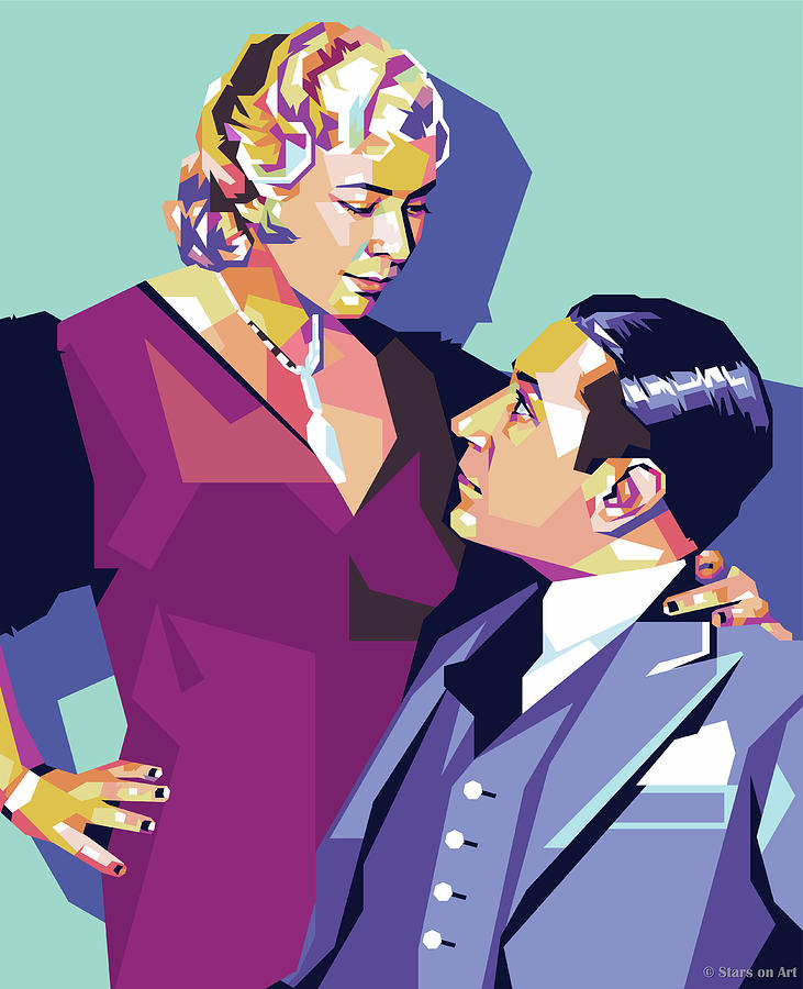 Mae West and George Raft Digital Art by Movie World Posters