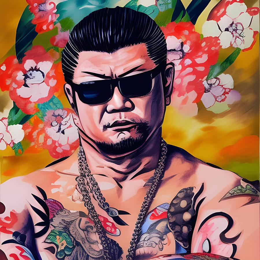 Mafia gang member portrait Digital Art by Brandway - Fine Art America