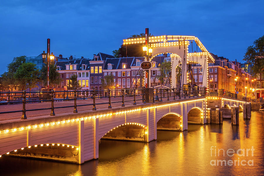 Magere brug, Amsterdam, Netherlands, Holland, EU, Europe Photograph by Neale And Judith Clark