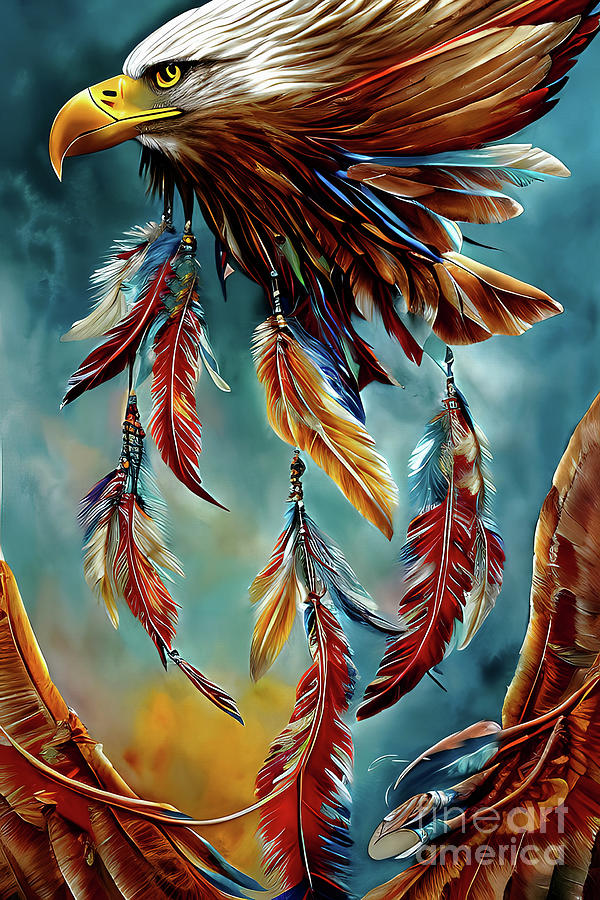 Magestic Eagle  Digital Art by Elaine Manley
