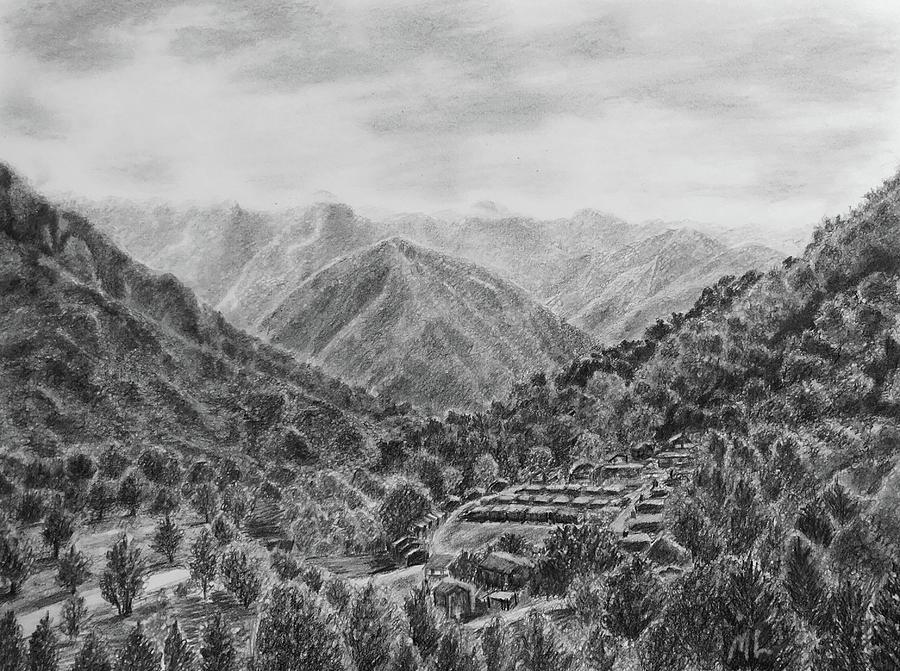 Maggie Valley Drawing by Marlene Little