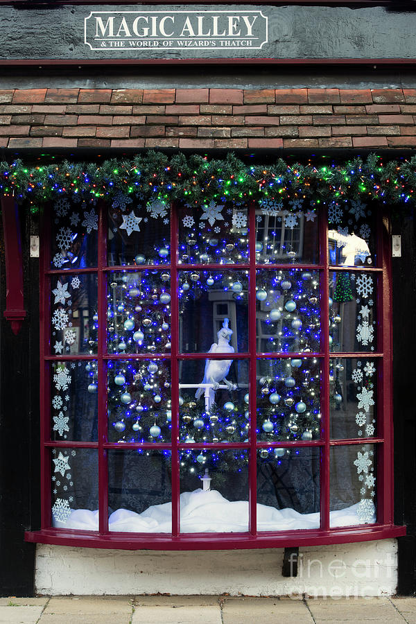 Magic Alley Christmas Window Photograph by Tim Gainey