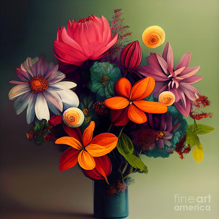Magic Bouquet Painting by Jirka Svetlik